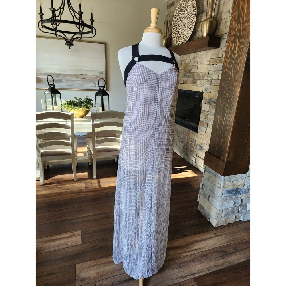 BCBG Generation Maxi Dress Medium Sleeveless Criss Cross‎ Back Casual Party